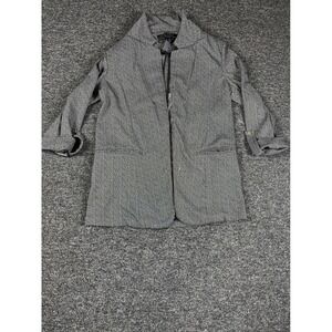 STOOSH Extraordinary Women's Black White Herringbone Blazer Jacket Size M‎